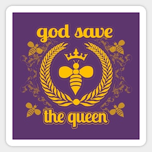 God Save The Queen Bee - Funny Beekeeper Gift, Honeybee Shirt, Save The Bees, Funny Beekeeper, Bees and Honey Sticker